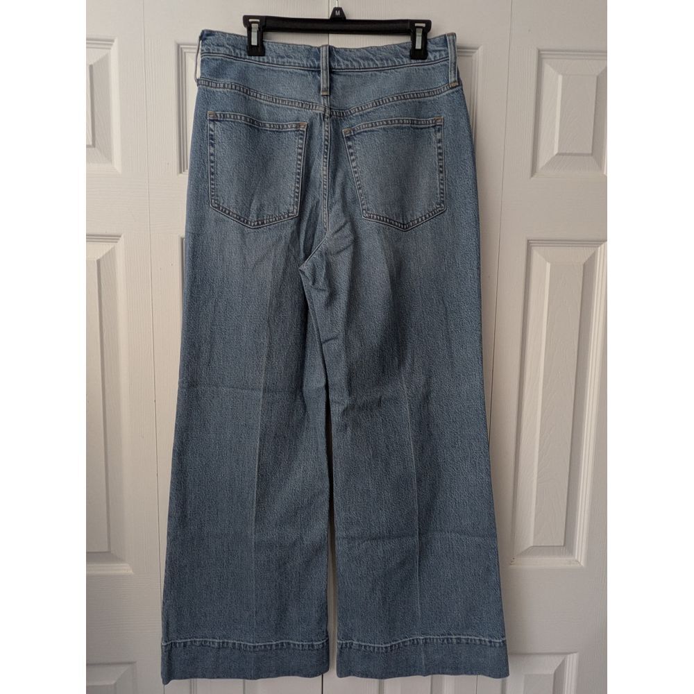 J. Crew Wide Leg Denim Trouser Chambray Blue Size 30‎ NWT $158 BP482 - Picture 3 of 7